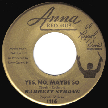 The Anna Records version.  Scan kindly provided by Gordon Frewin, reproduced by arrangement.