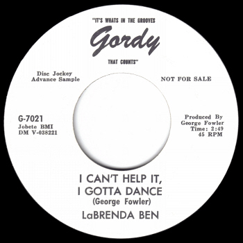 Promo label scan kindly provided by Gordon Frewin, reproduced by arrangement.