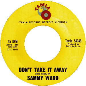 An alternate pressing - note the weird prototype Tamla logo, which was eventually used on future label promos. Scan kindly provided by Lars “LG” Nilsson - www.seabear.se