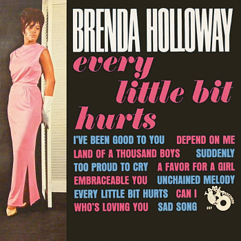 No promo or stock copies of this were ever pressed up; this is Brenda's one and only completed and released Motown LP, 'Every Little Bit Hurts', from which this song is drawn. All label scans come from visitor contributions - if you'd like to send me a scan I don't have, or an improvement on what's already up here, please e-mail it to me at fosse8@gmail.com!