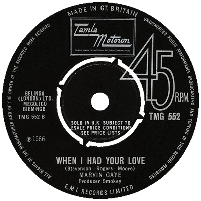 The UK release, on Tamla Motown.
